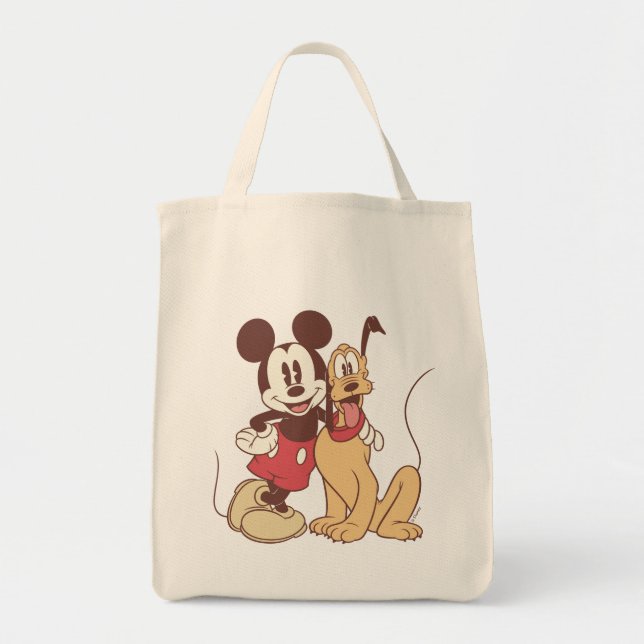 Mickey & Friends | Classic Mickey & Pluto Tote Bag (Front)