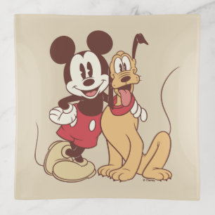 Mickey & Friends Classic Mickey & Pluto Trinket Tray