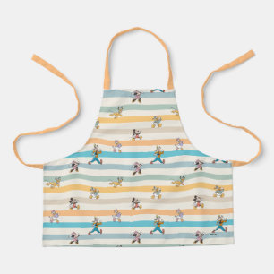 Mickey & Friends Classic Multi-Stripe Pattern Apron