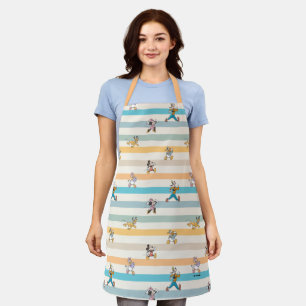 Mickey & Friends Classic Multi-Stripe Pattern Apron