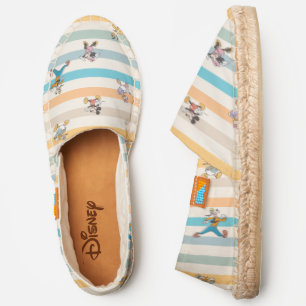 Mickey & Friends Classic Multi-Stripe Pattern Espadrilles