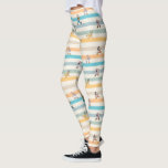 Mickey & Friends Classic Multi-Stripe Pattern Leggings<br><div class="desc">Celebrate the ultimate squad goals with this delightful Mickey & Friends "On the Move" design! Featuring Mickey Mouse, Minnie, Donald Duck, Daisy, Goofy, and Pluto, this playful pattern captures the gang in a classic, retro-inspired art style. Set against a backdrop of soft, multi-colored horizontal stripes, this design brings a cheerful,...</div>