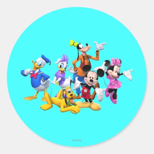 Mickey  Friends  Clubhouse Classic Round Sticker