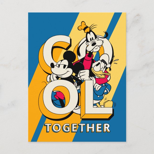 Mickey & Friends | Cool Together Postcard (Front)