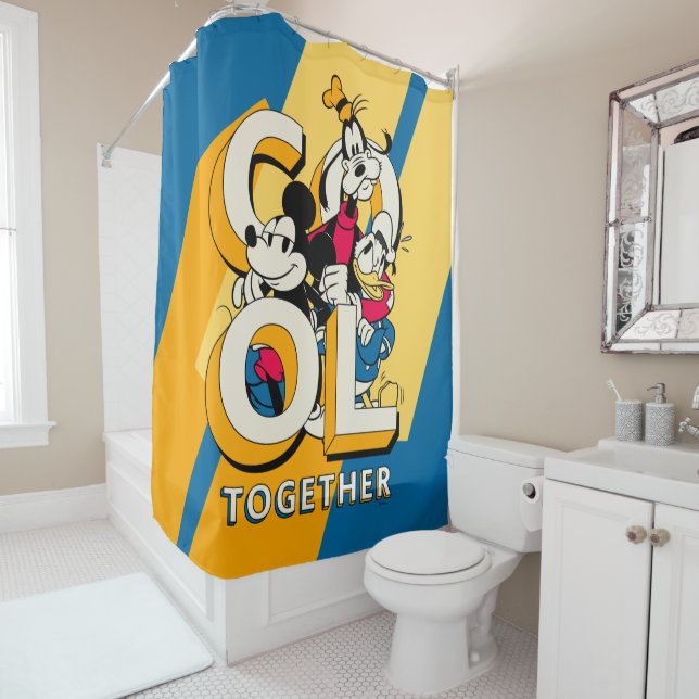 Mickey & Friends | Cool Together Shower Curtain (In Situ)