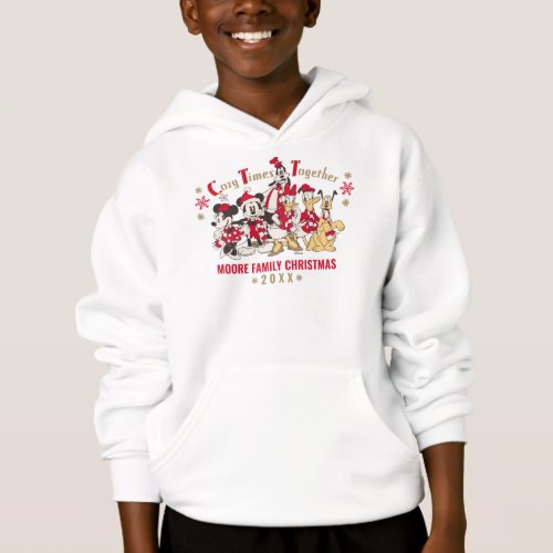Mickey  Friends  Cozy Times Together _ Christmas Hoodie
