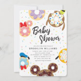 Simple Modern Mickey and Friends Baby Shower Invitation