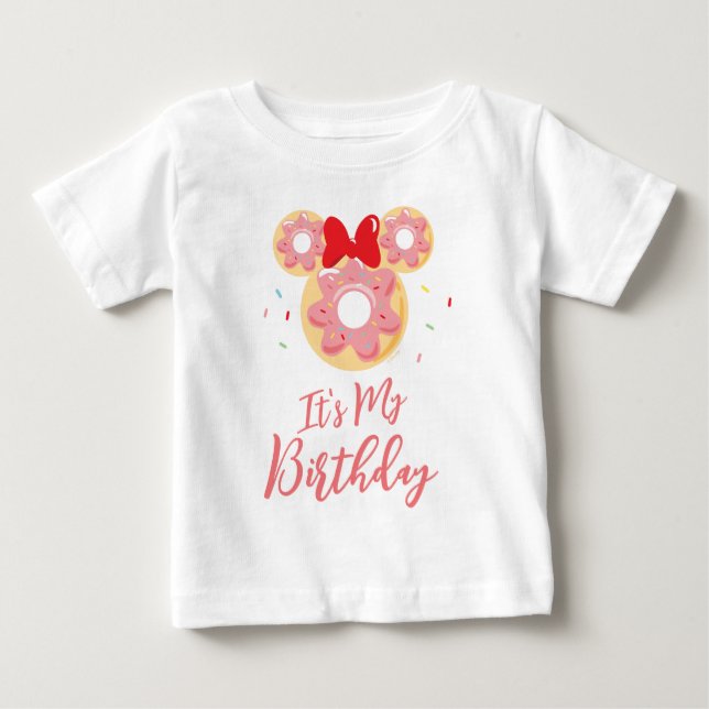 Mickey & Friends Donut Sweet One - First Birthday Baby T-Shirt (Front)