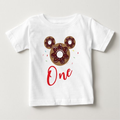 Mickey  Friends Donut Sweet One _ First Birthday Baby T_Shirt