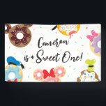Mickey & Friends Donut Sweet One - First Birthday Banner<br><div class="desc">Celebrate your child's first birthday with delightful Mickey Mouse and friends donuts. These charming products will be sure to be a hit at any birthday party!</div>