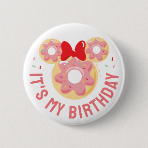 Mickey & Friends Donut Sweet One - First Birthday Button