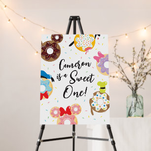 Mickey & Friends Donut Sweet One - First Birthday Foam Board