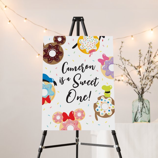  Mickey & Friends Donut Sweet One - First Birthday Foam Board (In Situ (Stand))