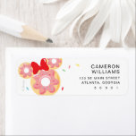 Mickey & Friends Donut Sweet One - First Birthday Label<br><div class="desc">Celebrate your child's first birthday with delightful Mickey Mouse and friends donuts. These charming products will be sure to be a hit at any birthday party!</div>