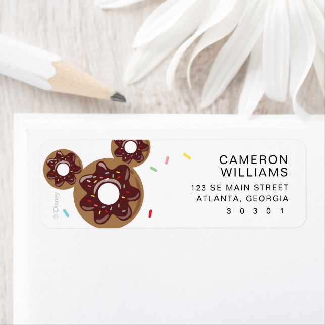  Mickey & Friends Donut Sweet One - First Birthday Label (Insitu)