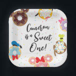 Mickey & Friends Donut Sweet One - First Birthday Paper Plates<br><div class="desc">Celebrate your child's first birthday with delightful Mickey Mouse and friends donuts. These charming products will be sure to be a hit at any birthday party!</div>