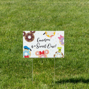 Mickey & Friends Donut Sweet One - First Birthday Sign