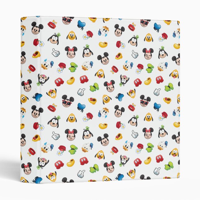 Mickey & Friends Emoji Pattern Binder (Front/Spine)