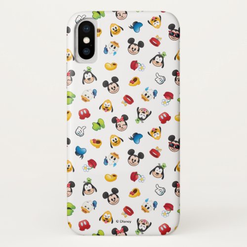 Mickey  Friends Emoji Pattern iPhone X Case