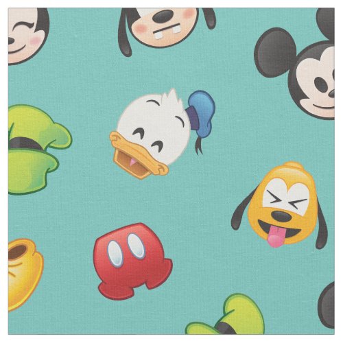 Mickey  Friends Emoji Pattern Fabric