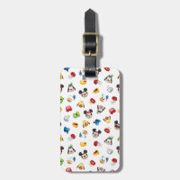 Mickey & Friends Emoji Pattern Luggage Tag