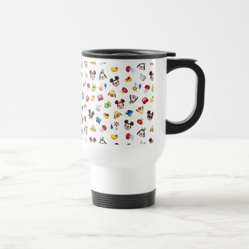 Mickey  Friends Emoji Pattern Travel Mug