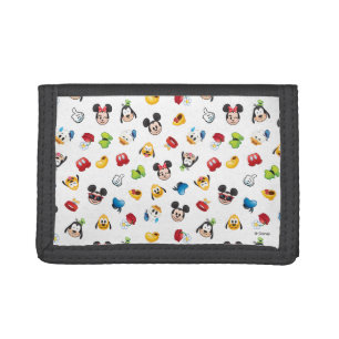 Mickey & Friends Emoji Pattern Trifold Wallet