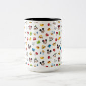 Mickey & Friends Emoji Pattern Two-Tone Coffee Mug (Center)