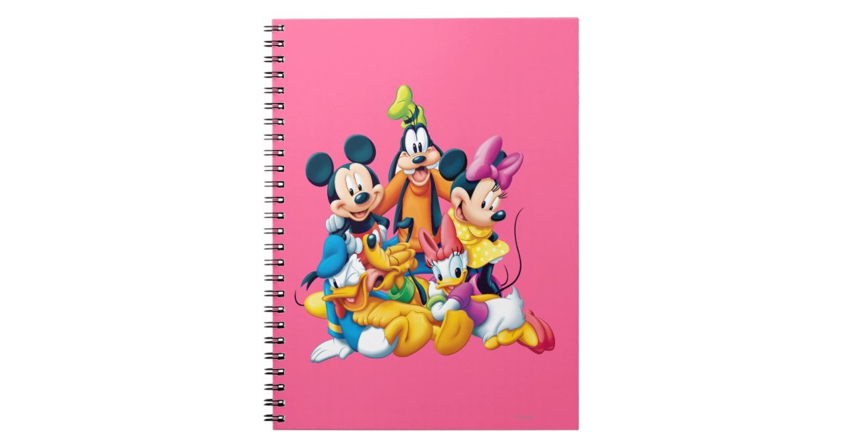 Mickey & Friends | Fab Five Notebook | Zazzle