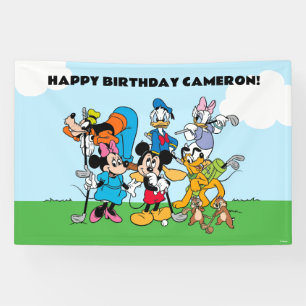 Mickey & Friends Golf Birthday Banner