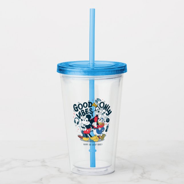 Mickey & Friends | Good Vibes Only Acrylic Tumbler (Front)