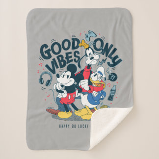 Mickey & Friends | Good Vibes Only Sherpa Blanket