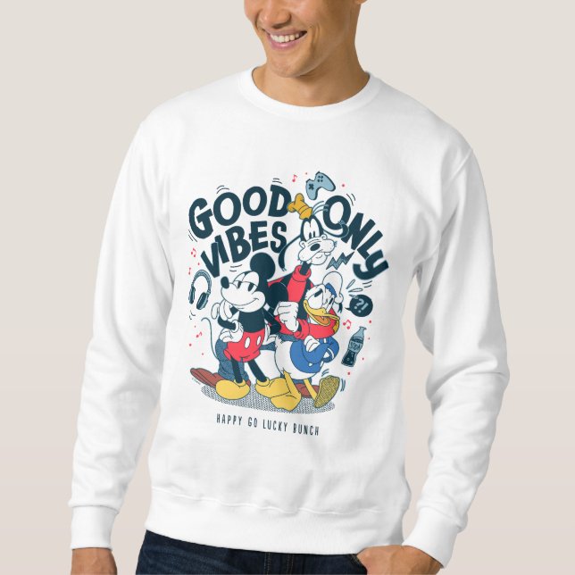 Mickey & Friends | Good Vibes Only Sweatshirt (Front)