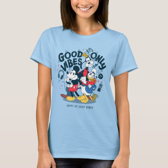 Mickey & Friends | Good Vibes Only T-Shirt (Front)