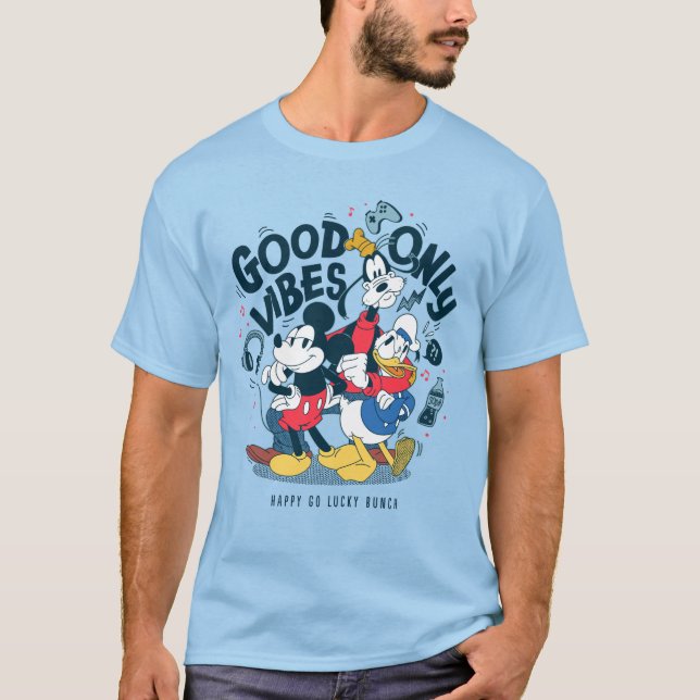 Mickey & Friends | Good Vibes Only T-Shirt (Front)