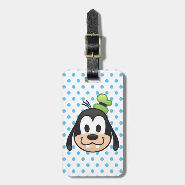 Mickey & Friends Goofy Emoji Luggage Tag Zazzle