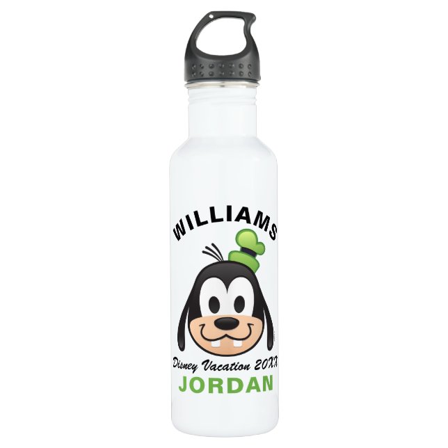 Mickey & Friends | Goofy - Family Vacation Stainless Steel Water Bottle (Front)