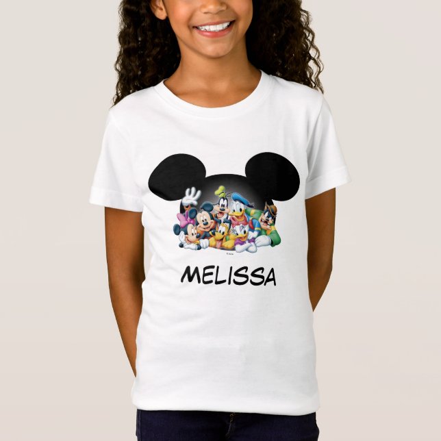 Mickey & Friends | Group in Mickey Ears 2 T-Shirt (Front)