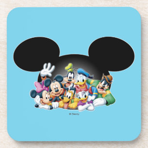 Mickey & Friends Group in Mickey Ears Coaster