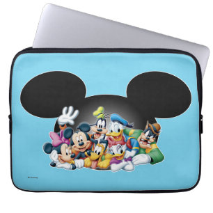 Mickey & Friends Group in Mickey Ears Laptop Sleeve