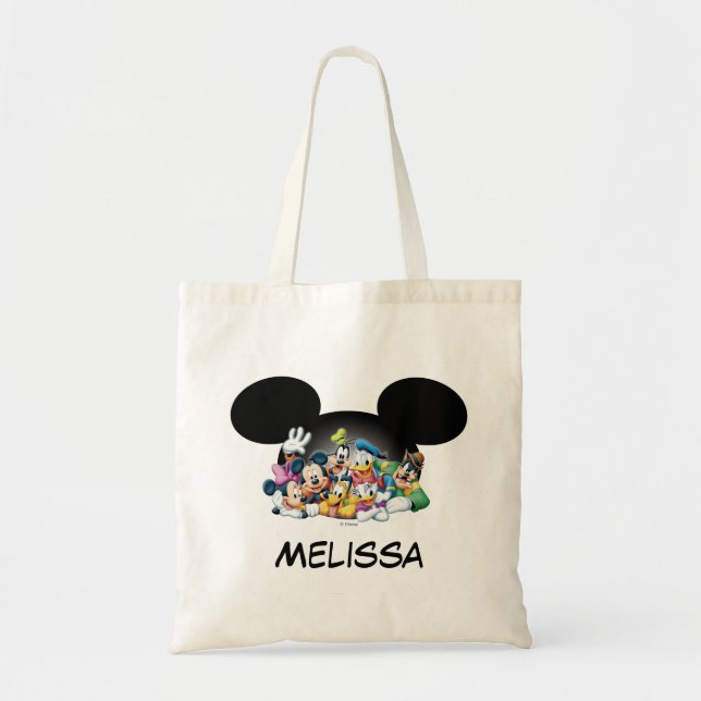 Mickey & Friends | Group in Mickey Ears Tote Bag (Front)