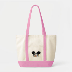 Mickey & Friends Group in Mickey Ears Tote Bag