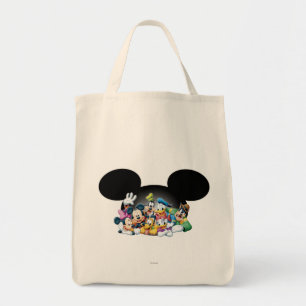 Mickey & Friends   Group in Mickey Ears Tote Bag