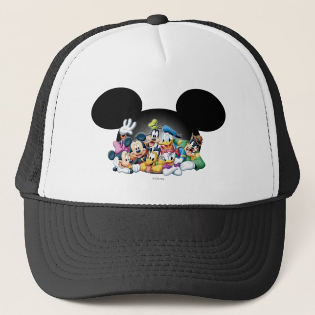 Mickey & Friends | Group in Mickey Ears Trucker Hat (Front)