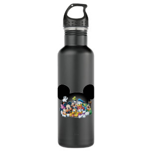 Mickey & Friends   Group in Mickey Ears Water Bottle