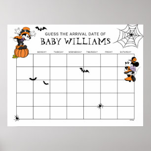 Mickey & Friends Halloween Baby Shower Poster
