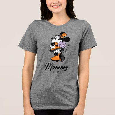 Mickey &amp; Friends Halloween Baby Shower Tri-Blend Shirt