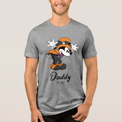 Mickey &amp; Friends Halloween Baby Shower Tri-Blend Shirt