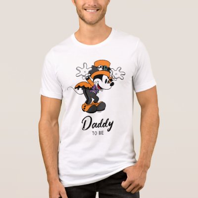 Mickey &amp; Friends Halloween Baby Shower Tri-Blend Shirt