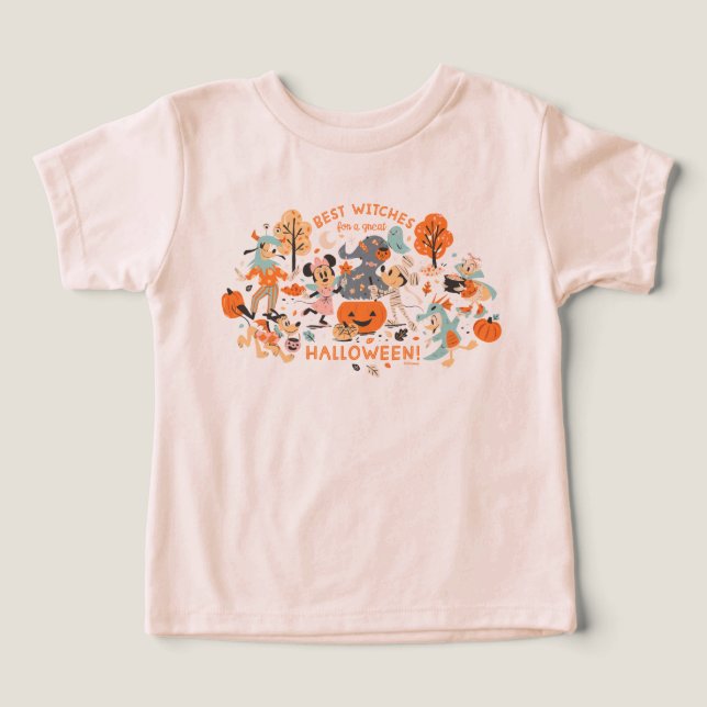 Mickey & Friends Halloween Best Witches Toddler T-shirt (Design Front)